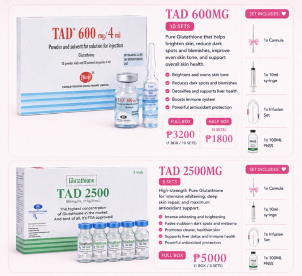 TAD [PURE GLUTATHIONE] WITH FREE VITAMIN C